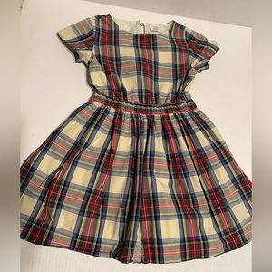 Crew Cuts size 5 Ivory Plaid Dress